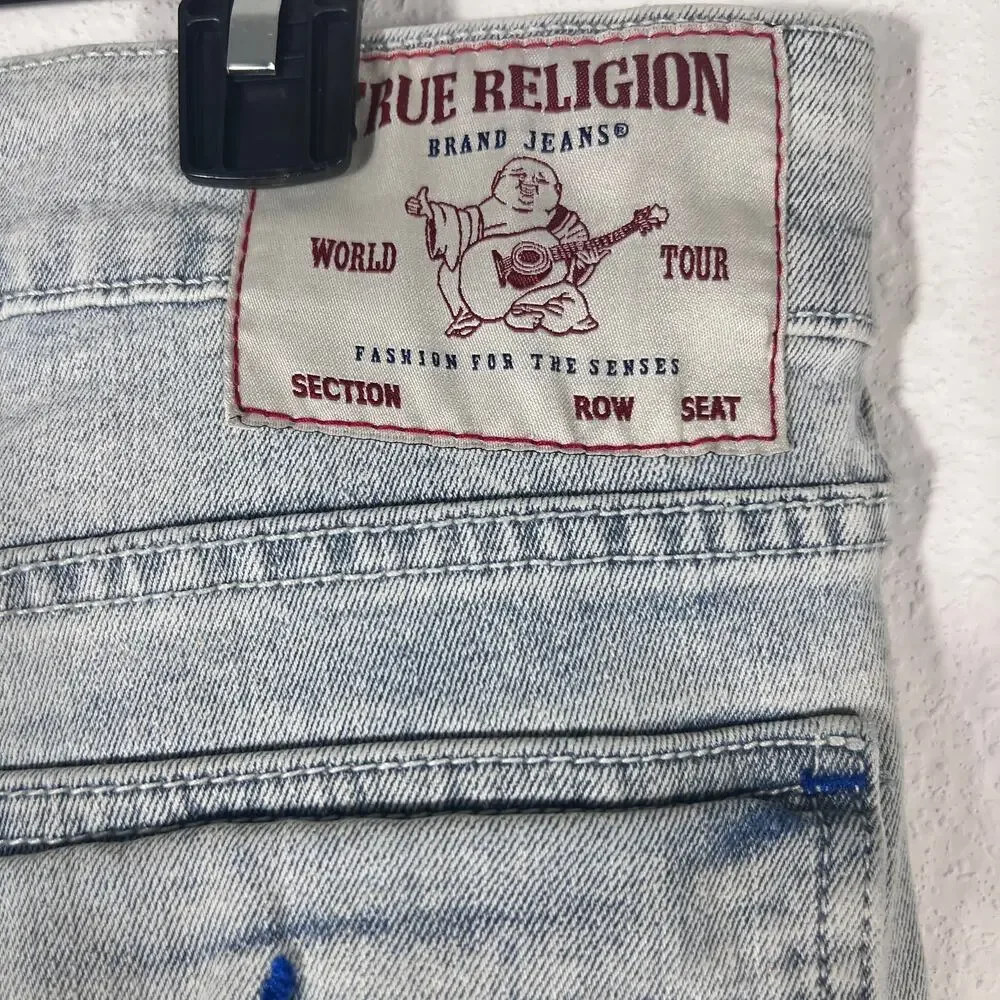 True Religion Ricky SN Flap Straight Relaxed Jeans Size 34